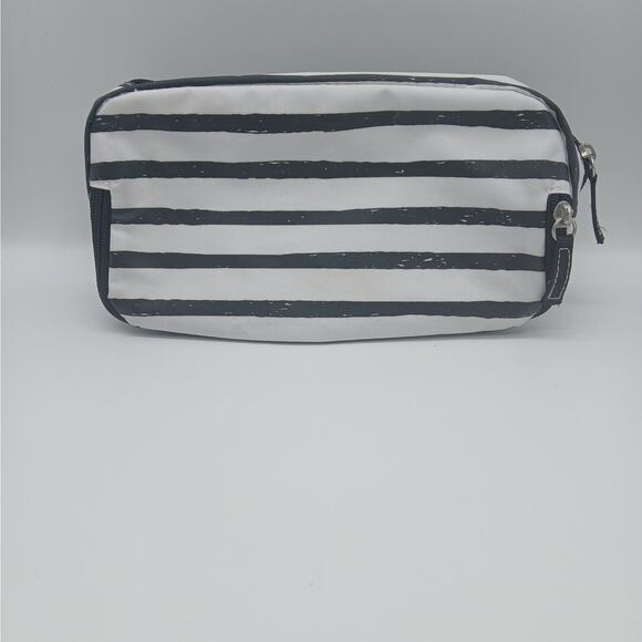 Scout Striped Scout 3-Way Bag Travel Makeup Pouch and Toiletry Bag Black White - Picture 2 of 7